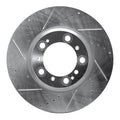 R1 Concepts Brake Rotor Drilled and Slotted Silver Fits Porsche 911