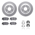 DFC 10-19 Hyundai Santa Fe Rear Geospec Rotors with 5000 Advanced Brake Pads w/Hardware