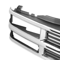 8498 C1500 CHEVY GRILLE W/O SPORT PACKAGE W/ COMP HEADLIGHTS CHROME/BLACK