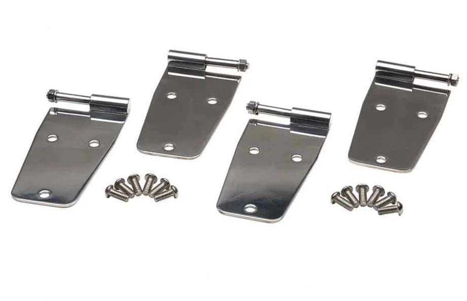 197693 JEEP WRANGLER HARDTOP DOOR HINGE SET W/O MIRROR HOLES (4 PIECES)