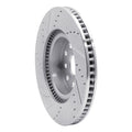 DFC 07-23 Lexus LS460 Front Right Drilled & Slotted Silver Brake Rotor