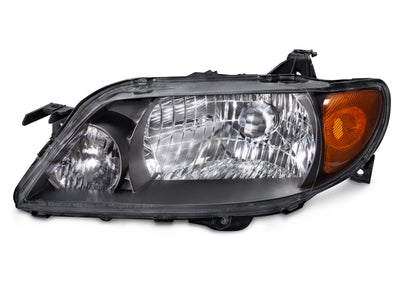 LH HEADLAMP ASSY COMPOSITE; 4DR SDN; W/METAL COAT BEZEL; PROTEGE 0103