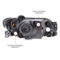LH HEADLAMP ASSY COMPOSITE; 4DR SDN; W/METAL COAT BEZEL; PROTEGE 0103