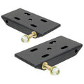 HD Leaf Spring Plates For Use w/2 Inch Springs 76-86 Jeep CJ Front Includes Replaceable Shock Mounts Pair RockJock 4x4