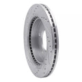 DFC 97-04 Ford F-150 4WD Front Right Drilled & Slotted Silver Brake Rotor