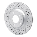 R1 04-11 Mazda Rx-8 Rear Left Drilled & Slotted Geoperformance Rotor