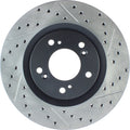 R1 75-93 Dodge W250 Front Left Drilled & Slotted Black Brake Rotor
