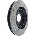 R1 75-93 Dodge W250 Front Left Drilled & Slotted Black Brake Rotor