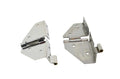 Kentrol 76-95 Jeep CJ/Wrangler YJ Windshield Hinge No Mirror Holes Pair - Polished Silver
