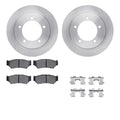 R1 99-04 Chevrolet Tracker Front Brake Rotor Set w/Optimum OE Pads and Hardware