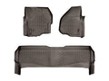 WeatherTech Cocoa Front and Rear Floorliners Fits -20-16 F-250 F-350 F-450 F-550 475841-473052