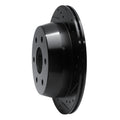 R1 99-07 Chevrolet Suburban 1500 Rear Right Drilled & Slotted Black Brake Rotor