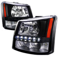 CRYSTAL HOUSING HEADLIGHTS BLACK 1
