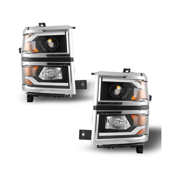 Winjet silver headlights