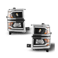 Winjet silver headlights