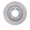 DFC 12-16 Porsche 911 Right Front Drilled Hi-Carbon Alloy Geomet Coated Rotor