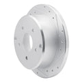 R1 04-04 Pontiac GTO Rear Right Drilled & Slotted Silver Brake Rotor