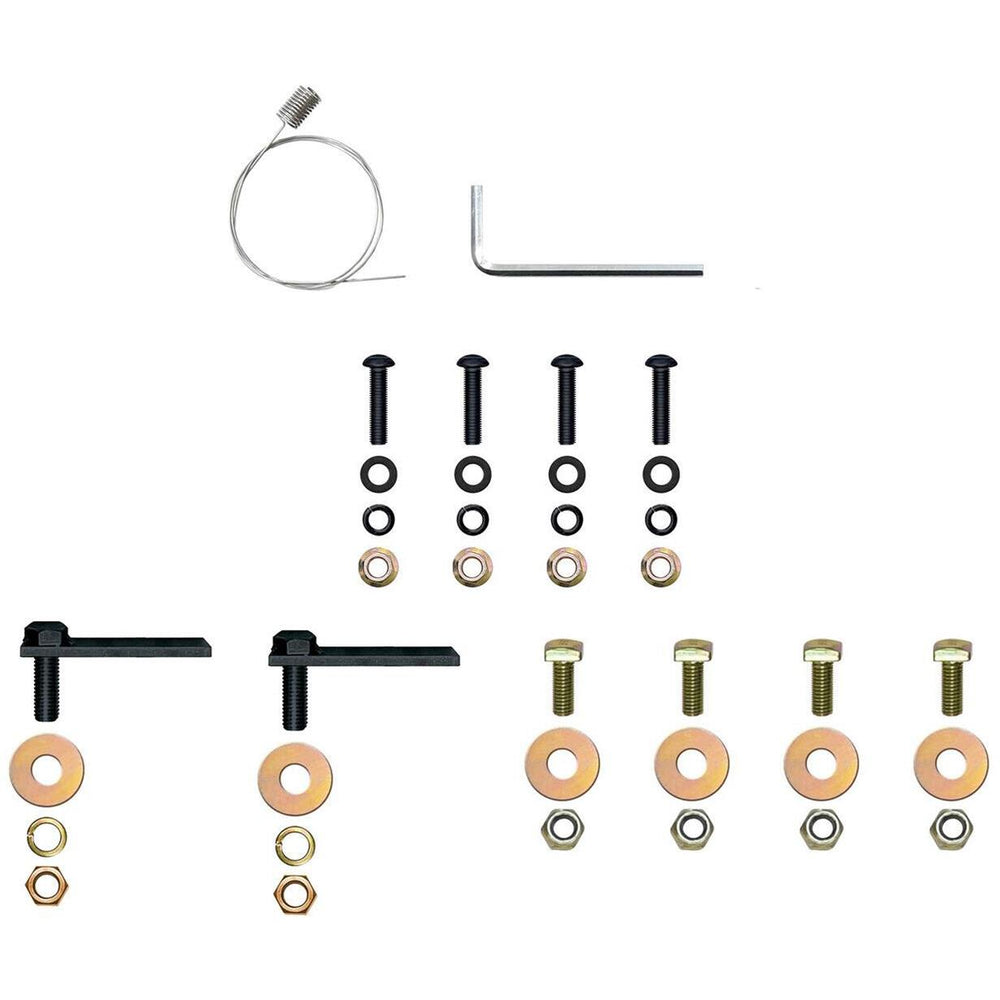 0723 SPRINTER SINGLE 54IN PASS REAR DOOR RUNNING BOARD MOUNT KIT BLACK