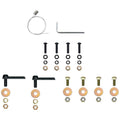 0723 SPRINTER SINGLE 54IN PASS REAR DOOR RUNNING BOARD MOUNT KIT BLACK