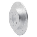 R1 Concepts Brake Rotor Drilled and Slotted Silver Fits Volvo 940