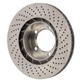 SHW 09-16 Porsche 911 Carrera w/o Ceramic Brake Left Front Drill-Dimp MB Brake Rotor (99735140101)