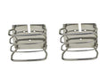 Kentrol 76-06 Jeep Wrangler YJ/TJ Taillight Guard Pair CJ - Polished Silver