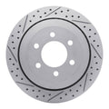 DFC 07-17 Ford Expedition Rear Left Drilled & Slotted Geoperformance Rotor