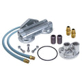 DUAL OIL FILTER RELOCATION KIT;21/2 IN.ID;23/4 IN.OD FILTER FLANGE;18MMX1.5195964 PONTIAC ENGINES