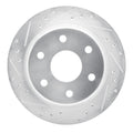 DFC 99-07 Chevrolet Silverado 1500 HD Rear Left Drilled & Slotted Silver Brake Rotor