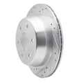 DFC 99-07 Chevrolet Silverado 1500 HD Rear Left Drilled & Slotted Silver Brake Rotor
