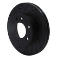 R1 06-25 American Coach Patriot Front Left Drilled & Slotted Black Brake Rotor