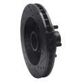 R1 88-96 Chevrolet C2500 Front Left Drilled & Slotted Black Brake Rotor