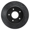 R1 88-96 Chevrolet C2500 Front Left Drilled & Slotted Black Brake Rotor