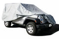 4-Layer Breathable Full Car Cover with Lock, Cable & Storage Bag for 1976-1983 Jeep CJ5, 1976-1986 Jeep CJ7, 1987-1995 Jeep Wrangler YJ, 1997-2006 Jeep Wrangler TJ, Grey Rampage