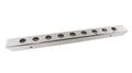 Kentrol 45-86 Jeep CJ 42 Inch Front Bumper with holes - Polished Silver
