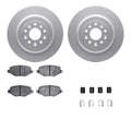 DFC 09-19 Ford Flex Rear Geospec Rotors with 5000 Advanced Brake Pads w/Hardware
