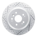 DFC 16-26 Honda Passport Rear Left Drilled & Slotted Geoperformance Rotor