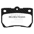 EBC 06-07 Lexus GS300 3.0 Greenstuff Rear Brake Pads
