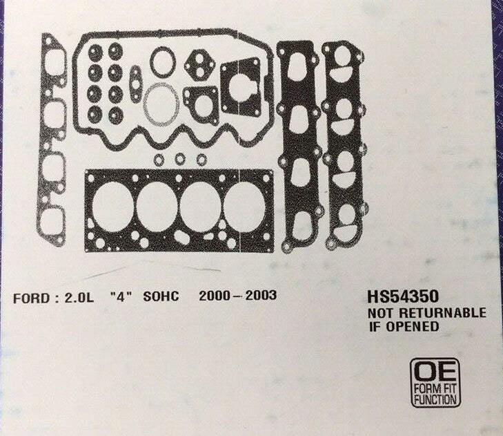 Head Set Ford Escort 2.0L SOHC 2000-2003 (Does Not Include Head Bolts)