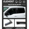 Putco 19-21 Chevy Silverado 1500 - Crew Cab Element Matte Black Window Visors (Set of 4)