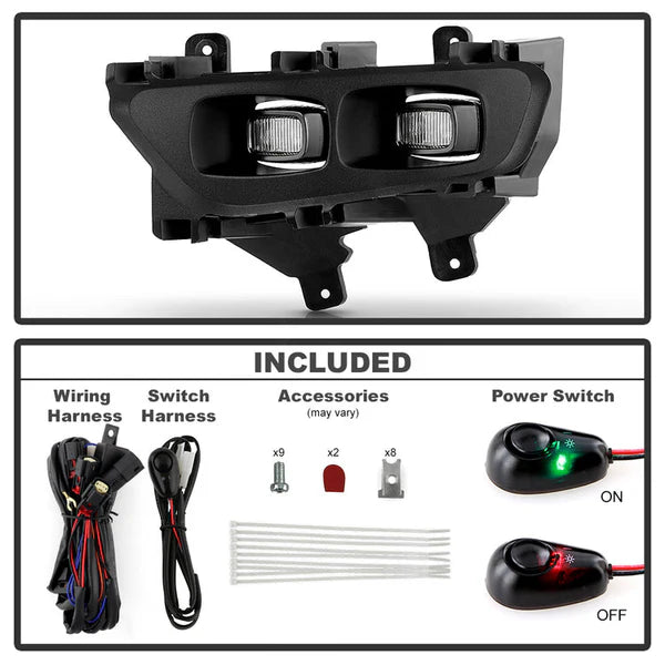 Spyder 21-24 Ford F150 Raptor OEM Style LED Fog Lights w/ Switch