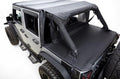 Tonneau Cover for 2007-2018 Jeep Wrangler JK Unlimited 4-Door, Black Diamond Rampage