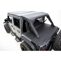 Tonneau Cover for 2007-2018 Jeep Wrangler JK Unlimited 4-Door, Black Diamond Rampage