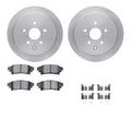 DFC 10-20 Lexus RX350 Rear Rotors with 5000 Advanced Brake Pads w/Hardware