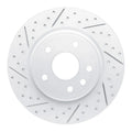 R1 17-25 Chrysler Grand Caravan Rear Left Drilled & Slotted Geoperformance Rotor