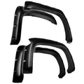 0713 SILVERADO 1500 69.3IN CREW CAB PAINTABLE SMOOTH MATTE BLK POCKET STYLE FENDER FLARE SET 4PC
