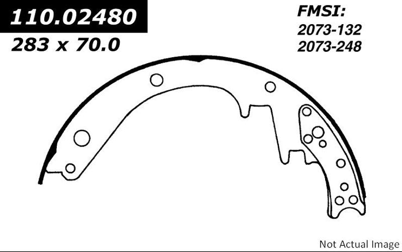 CENTRIC BRAKE SHOES