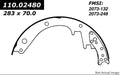 CENTRIC BRAKE SHOES