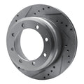 R1 Concepts Brake Rotor Drilled and Slotted Silver Fits Ford F-350