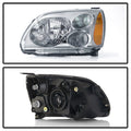 0412 MITSUBISHI GALANT HALOGEN HEADLIGHTS SET OE CHROME